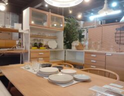 MOMO NATURAL HOLM ホルム 幅98㎝ メラミン天板 作業台付き ナチュラル レンジボード