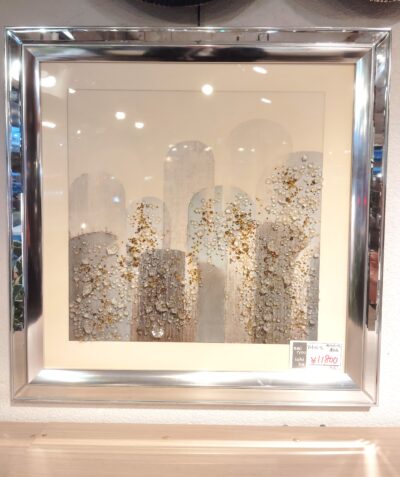 モデルルーム展示品 Bo Concept メタルアート テクスチャーアート インテリア雑貨 ウォールアートパネル 3