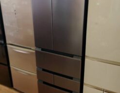 SHARP　シャープ　429L　5ドア　冷蔵庫　冷凍冷蔵庫　2023年製　SJ-MF43K　ラスティックダークメタル　ガンメタ　ダークグレー　ダークシルバー　フレンチドア　観音開き　両開き　プラズマクラスター　奥行薄型　奥行スリム　大容量フリーザー　ロースタイル設計　大容量　うるおいチルド　大型冷蔵庫　リサイクルショップ　再良市場　天白　名東　昭和　千種　瑞穂　緑　日進　豊明　東郷　おススメ　オススメ お洒落　オシャレ　中