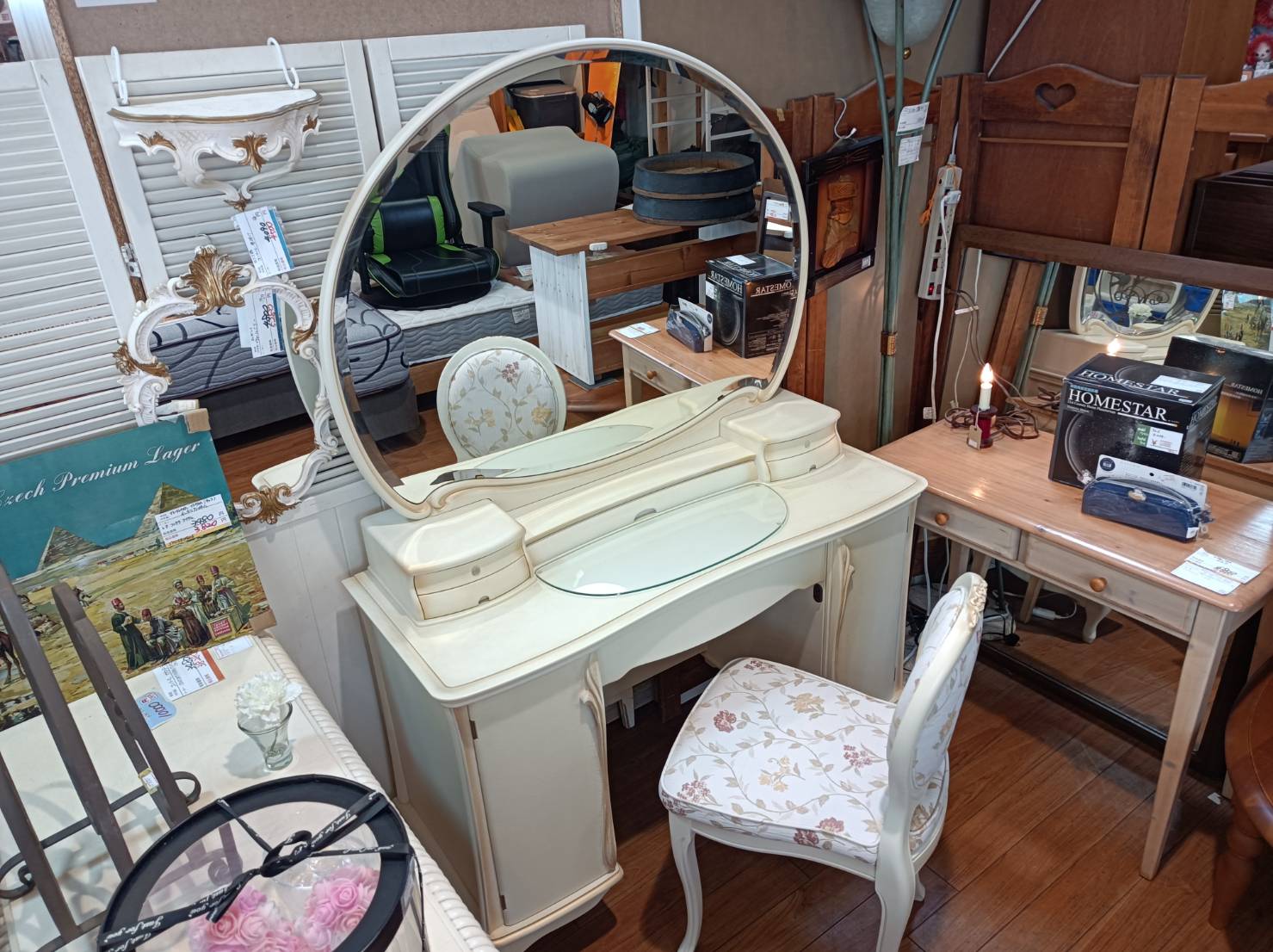 松永工房 ドレッサー チェスト付き カンティーニュ 買い取りました