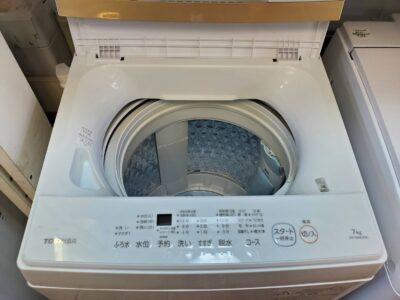 TOSHIBA　東芝　7.0kg　7kg　洗濯機　全自動洗濯機　縦型　タテ型　たて型　2023年製　高年式　AW-7GME2　簡易乾燥　送風乾燥　ダブルシャワー洗浄　部屋干しモード　スピードコース　シンプル操作　コンパクト　リサイクル　最良市場　天白区　名東区　昭和区　千種区　瑞穂区　緑区　日進市　豊明市　東郷町　買取　出張買取　高価買取　販売　お値打ち　特価　1点物　1点モノ　早い者勝ち　おすすめ　中古品