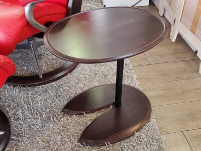 EKORNES　エコーネス　エコーネス社　エリプステーブル　サイドテーブル　ミニテーブル　昇降テーブル　楕円形　だ円形　ブラウンカラー　昇降　高さ調節可能　北欧　ノルウェー　リサイクルショップ　再良市場　天白　名東　昭和　千種　瑞穂　緑　日進　豊明　東郷　おススメ　オススメ お洒落　オシャレ　中古　美品