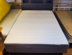 跳ね上げ式　セミダブルベッド　跳ね上げ式ベッド　セミダブルサイズ　ベッドセット　照明付き　コンセント付き　収納付き　大容量収納　タテ開き　縦開き　モダン　スタイリッシュ　リサイクルショップ　再良市場　天白　名東　昭和　千種　瑞穂　緑　日進　豊明　東郷　おススメ　オススメ お洒落　オシャレ　中古