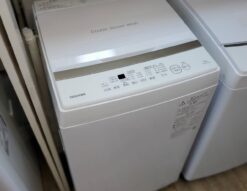 TOSHIBA　東芝　7.0kg　7kg　洗濯機　全自動洗濯機　縦型　タテ型　たて型　2023年製　高年式　AW-7GME2　簡易乾燥　送風乾燥　ダブルシャワー洗浄　部屋干しモード　スピードコース　シンプル操作　コンパクト　リサイクルショップ　再良市場　天白　名東　昭和　千種　瑞穂　緑　日進　豊明　東郷　おススメ　オススメ 中古