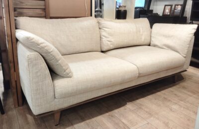 NOYES セルボ Cervo X5 国産 リビング家具 ワイド アイボリー系 オットマン付き 3シーターソファ 2