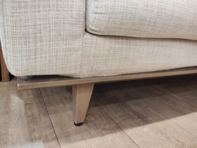 NOYES セルボ Cervo X5 国産 リビング家具 ワイド アイボリー系 オットマン付き 3シーターソファ 3