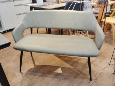 ダイニングセット 石調 スチール脚 幅150 アームチェア アームベンチ メラミン調天板 コンクリ模様 スタイリッシュ ダイニング4点セット 食卓セット 5