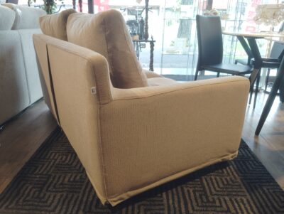 NOYES New SUGER Hi-Back Modern ベージュ系 脚付き フェザークッション 2シーターソファ 4