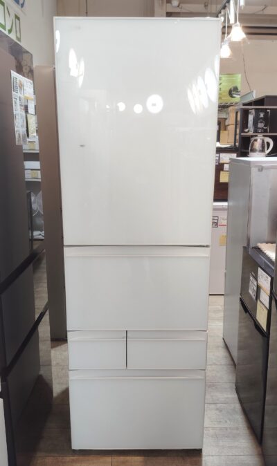 TOSHIBA 2021年製 GR-T41GXH(EW) グランホワイト うるおいラップ野菜室 一気冷凍 411L 5ドア 冷凍冷蔵庫 2