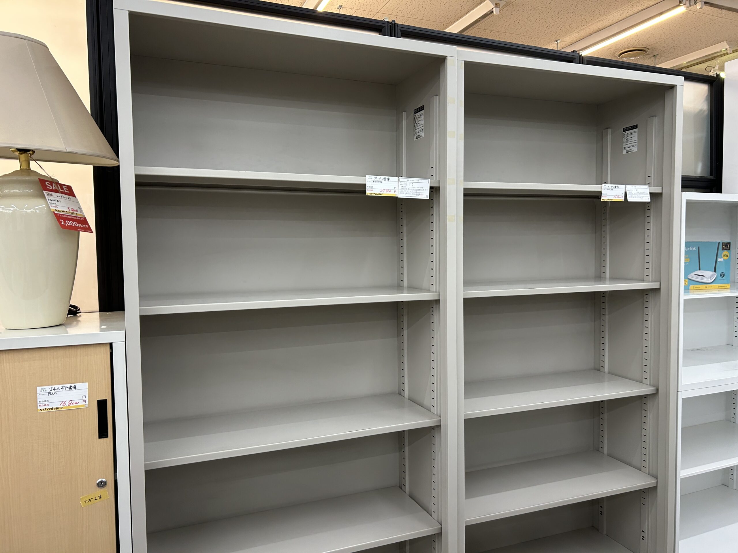 コクヨ プラス ナイキ オープン書庫 引違い書庫 各種買取しました！ 26