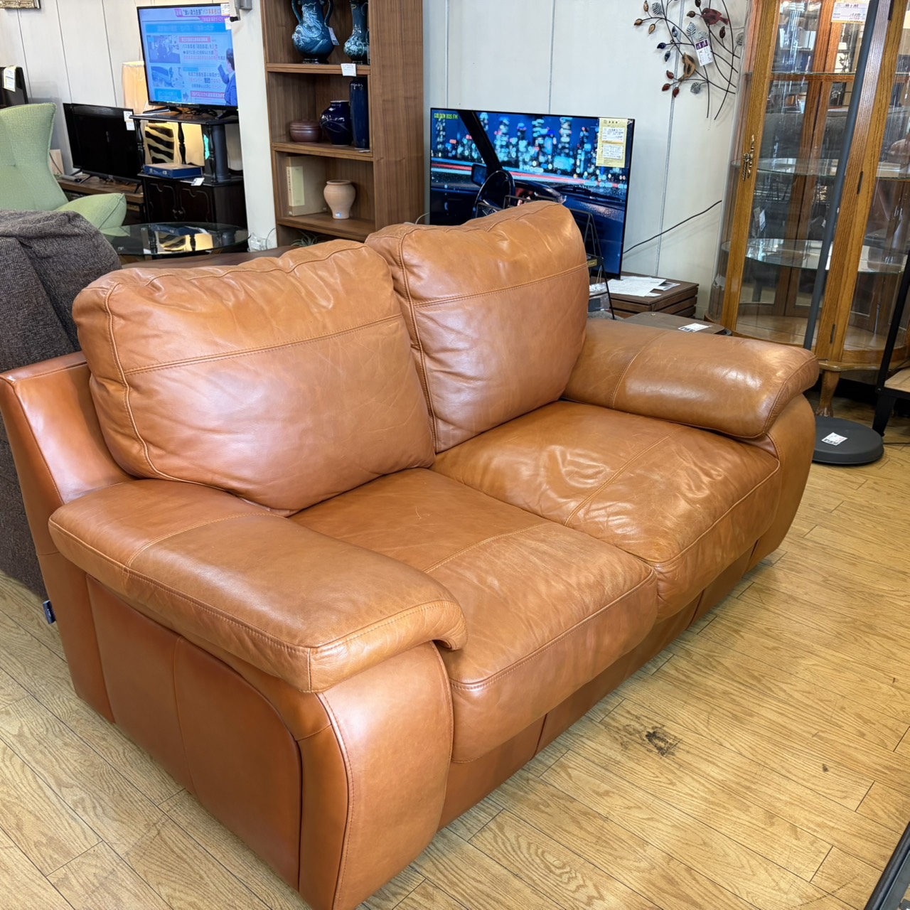 中古】Mimo(ミーモ) offer9 2Pソファ 2掛け 総本革張り 買取しました