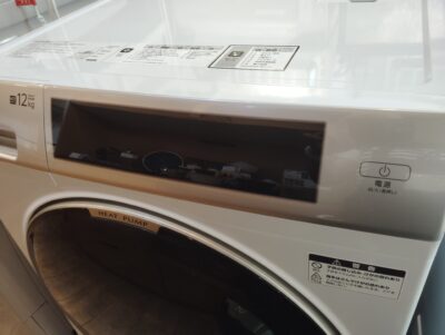AQUA 2024年製 AQW-DM12R ホワイト まっ直ぐドラム ヒートポンプ式 12㎏洗い 6㎏乾燥 ドラム式洗濯乾燥機 6