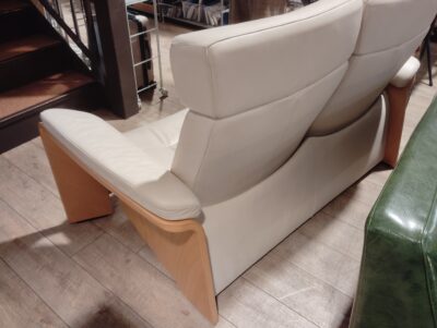 ECORNES エコーネス Pegasus ペガサス ストレスレスチェア リクライニング アイボリー 2シーターソファ 3