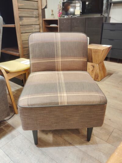 CRASHGATE クラッシュゲート CHELSEA SOFA チェルシー 一人掛け チェック柄 ブラウン系 1シーターソファ 1