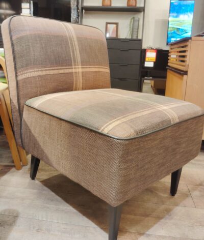 CRASHGATE クラッシュゲート CHELSEA SOFA チェルシー 一人掛け チェック柄 ブラウン系 1シーターソファ 2