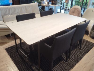 キッチンダイニング家具 ホワイト系 セラミック天板 スチール脚 スタイリッシュ ダイニング5点セット 2