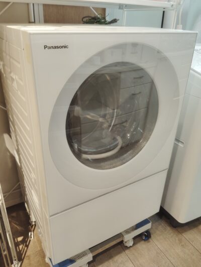 Panasonic 2021年製 Cuble キューブル ヒーター乾燥 右開き マットホワイト 日本製 7㎏洗い 3.5㎏乾燥 ななめドラム洗濯乾燥機 5