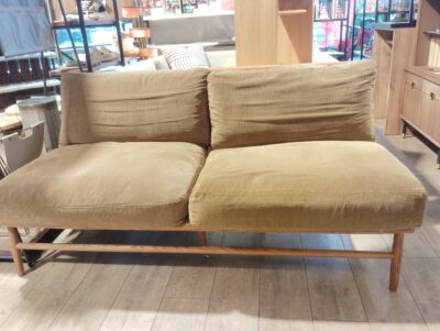 MOMO NATURAL CLOUD SOFA クラウド カーキ色 コーデュロイ 2シーターソファ 1
