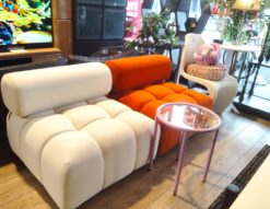 Franc franc ホワイト オレンジ PUFFY SOFA パフィーソファ セボ サイドテーブルラウンド パープル