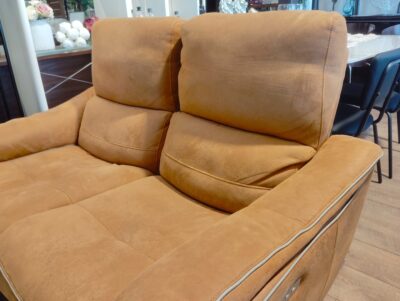 関家具 RELAX FORM レザーテックス LT01 キャメル 2人掛け Baggio バッジオ 電動リクライニングソファ 4