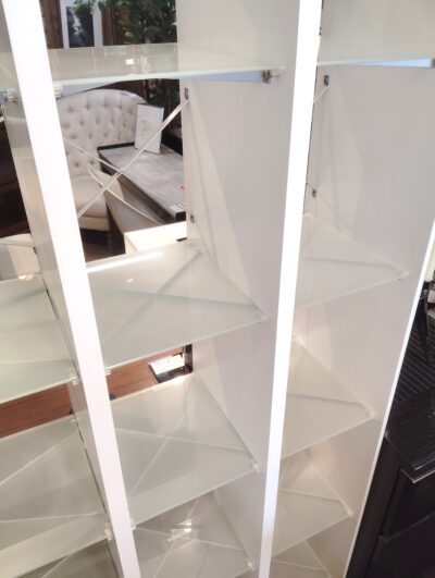 MKマエダ リビング家具 Linx リンクス 間仕切り ガラス棚板 スタイリッシュ ハイシェルフ 2