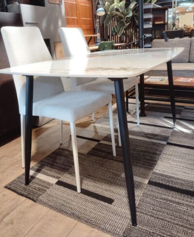 サカイ工芸 ナル セラミックテーブル ホワイト系 calligaris カリガリス ダイニングチェア AIDA SOFT アイダソフト ファブリック ダイニング5点セット 5