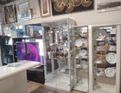 リビング家具 書斎家具 子供部屋 ホワイト系 ガラス 収納 飾り棚 コレクションケース