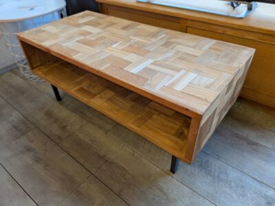 ACME Furniture アクメファニチャー TROY トロイ COFFEETABLE コーヒーテーブル リビングテーブル センターテーブル ローテーブル テレビボード テレビ台 TVボード 古材 チーク古材 ブラックスチール ブラックアイアン モザイクデザイン 無塗装 アメリカンヴィンテージ ヴィンテージ感 インダストリアル おとこまえ メンズライク カフェ風 ユーズド感 西海岸 リサイクルショップ 再良市場 天白 名東 昭和 千種 瑞穂 緑 日進 豊明 東郷 おススメ オススメ お洒落 オシャレ 中古 美品