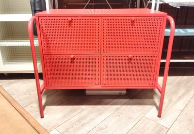 IKEA NIKKEBY ニッケビー レッド スチール製 4ドロワー 引き出し スチールチェスト 1