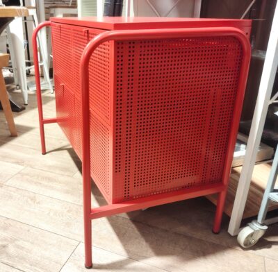 IKEA NIKKEBY ニッケビー レッド スチール製 4ドロワー 引き出し スチールチェスト 2
