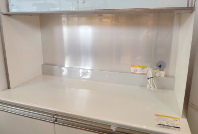 Pamouna パモウナ 幅100 キッチン収納 ホワイト ハイカウンター Hettich キッチンボード レンジボード 3