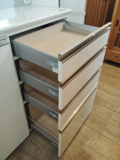 Pamouna パモウナ 幅100 キッチン収納 ホワイト ハイカウンター Hettich キッチンボード レンジボード 5