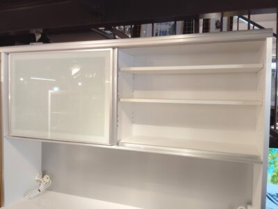 古賀家具 Premium プレミアム Lタイプ Hettich イノテックレール 木目調 ブラウン系 キッチンボード レンジボード 2