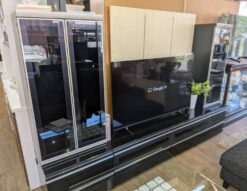 Pamouna　パモウナ　リビングボード　テレビボード　ミドルボード　テレビ台　TVボード　TV台　大型　VDシリーズ　壁面収納　大容量収納　ブラック　木目柄　鏡面仕上げ　ダイヤモンド杯グロス　廃盤品　リサイクルショップ　再良市場　天白　名東　昭和　千種　瑞穂　緑　日進　豊明　東郷　おススメ　オススメ お洒落　オシャレ　中古