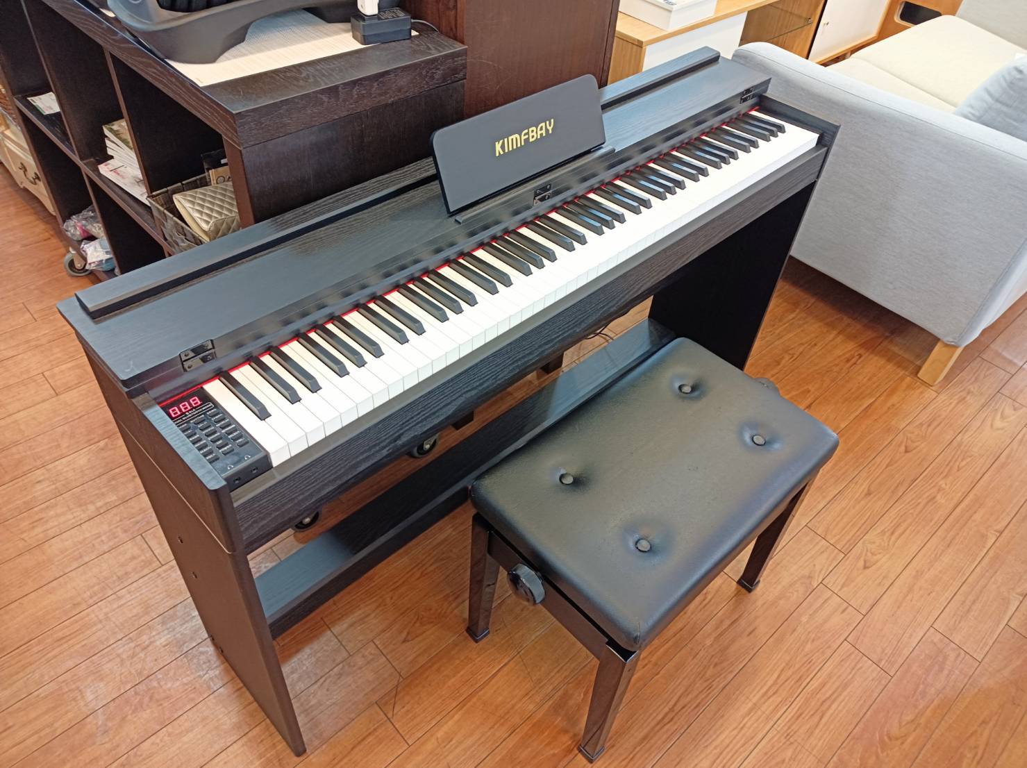 KIMFBAY 電子ピアノ 88鍵 ハンマーアクション デジタルピアノ BL‐8812