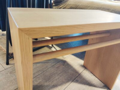 日進木工 アクセント ac-cent OAK オーク無垢材 サイドテーブル ナイトテーブル 2WAY SIDE TABLE NK-316-O 3