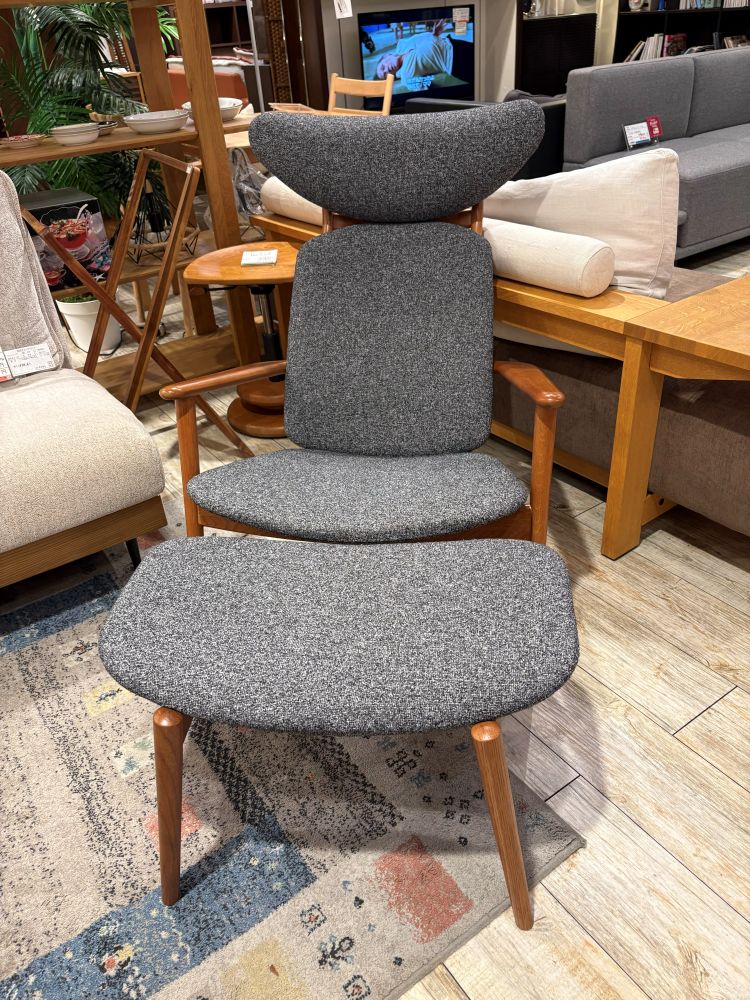 中古品】 イージーチェア230 オットマン付き 光製作所 POPOLU 北欧風