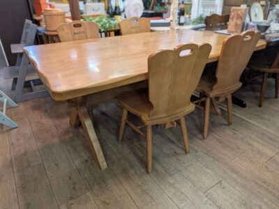 karimoku カリモク家具 RUSTIC ルスティックシリーズ ダイニング5点セット ダイニングセット 4人掛け 4人用 食卓テーブルセット カントリー 和モダン レトロ 古民家風 ナチュラル クラシック 国産メーカー 廃盤 絶版 X脚 リサイクルショップ 再良市場 天白 名東 昭和 千種 瑞穂 緑 日進 豊明 東郷 おススメ オススメ お洒落 オシャレ 中古