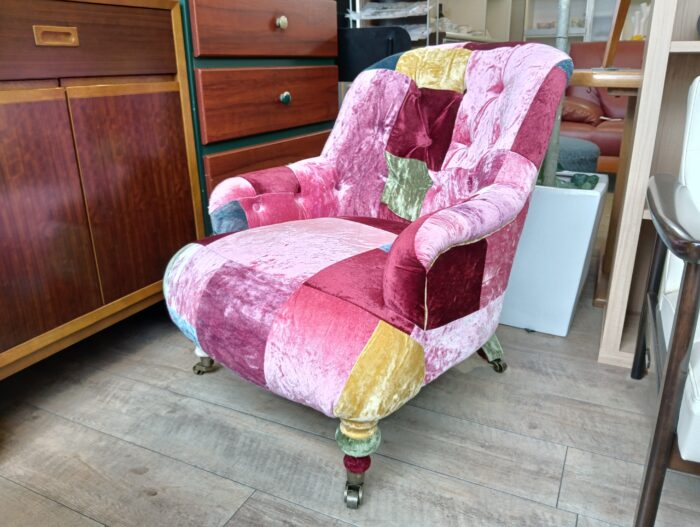 ☆HALO ハロ ANNE CHAIR VELVET PATCHWORK BOHEM アンチェア